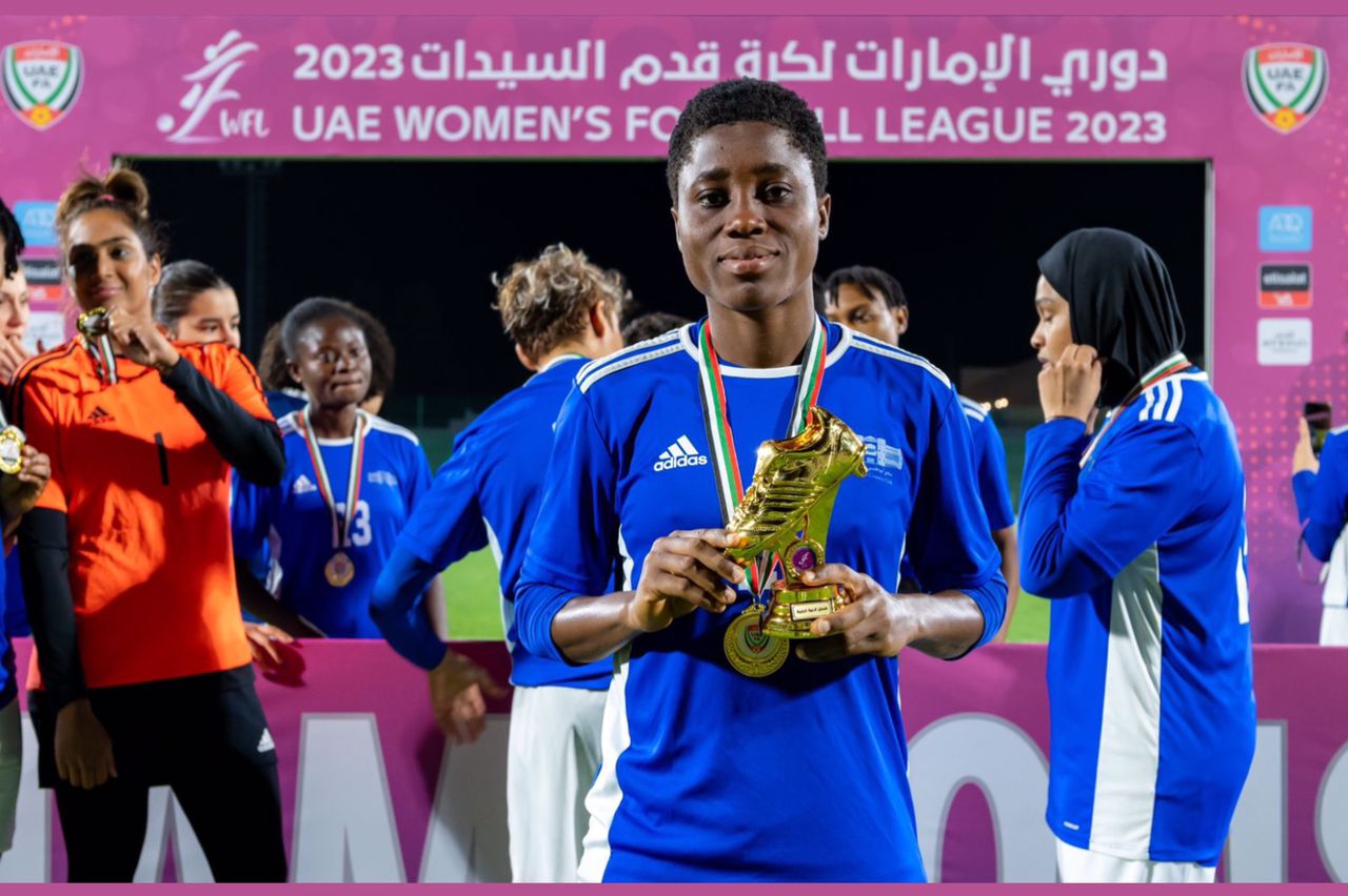 Rashida Ibrahim helps Abu Dhabi Sports Club win the First Division Women’s League title